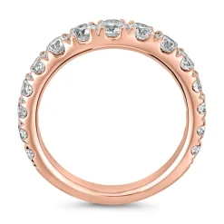 Gravierbarer Ring aus Roségold mit lab grown Diamanten BDR0093LG-RSL