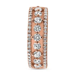 Gravierbarer Ring mit lab grown Diamanten, roségold BDR0067LG-RSL