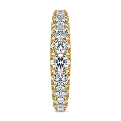 Gravierbarer Ring mit lab grown Diamanten aus Gelbgold BDR0093LG-GSL