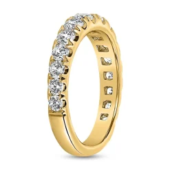 Gravierbarer Ring mit lab grown Diamanten aus Gelbgold BDR0093LG-GSL