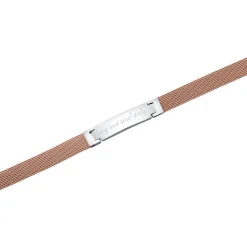 Gravierbares Mesh Armband aus Edelstahl, rosé B5276SL