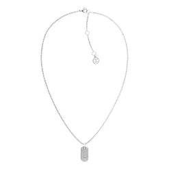 Gravurkette für Damen aus Edelstahl mit Kristallen 2780860