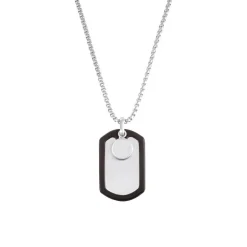 Gravurkette für Herren aus Edelstahl mit Dog Tag 2036864