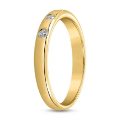 Gravurring aus Gelbgold mit lab grown Brillanten BDR0124LG-GSL