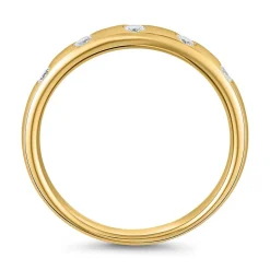 Gravurring aus Gelbgold mit lab grown Brillanten BDR0124LG-GSL
