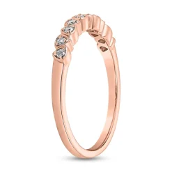 Gravurring aus Roségold mit Brillanten für Damen BDR0117-RSL