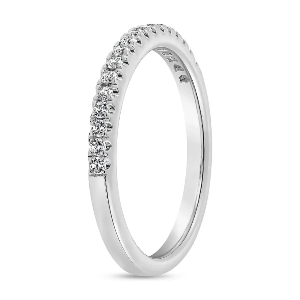 Gravurring, lab grown Brillanten, Platin oder Weißgold BDR0071LG-WSL