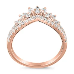 Gravurring mit Diamanten aus Roségold BDR0110-RSL