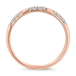 Gravurring mit lab grown Brillanten aus Roségold BDR0121LG-RSL