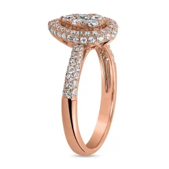 Gravurring mit lab grown Diamanten aus Roségold BDR0082LG-RSL