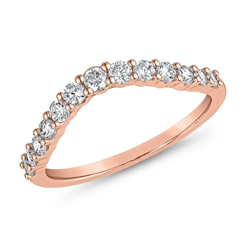 Gravurring mit lab grown Diamanten aus Roségold BDR0112LG-RSL