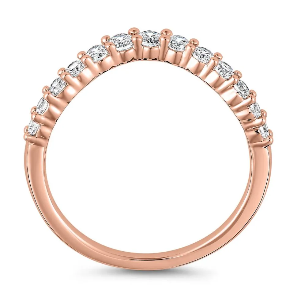 Gravurring mit lab grown Diamanten aus Roségold BDR0112LG-RSL