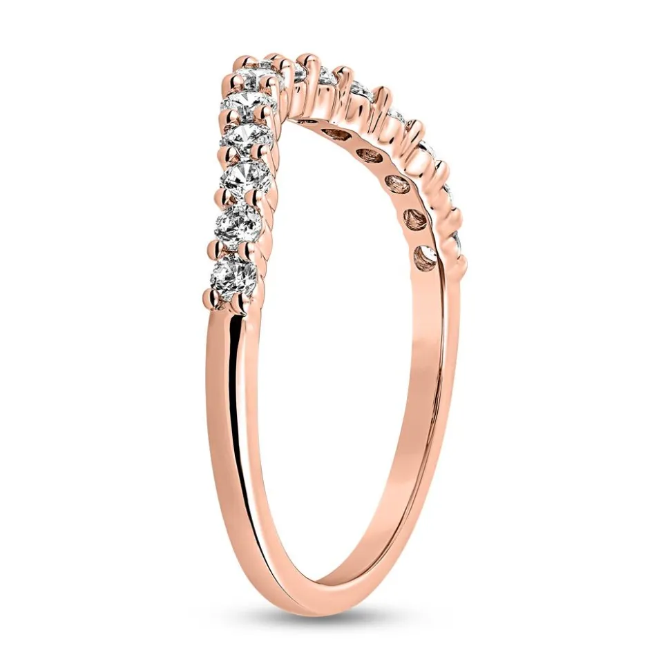 Gravurring mit lab grown Diamanten aus Roségold BDR0112LG-RSL