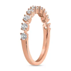 Gravurring mit lab grown Brillanten aus Roségold BDR0086LG-RSL