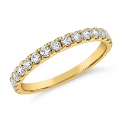 Halber Eternity Ring mit Diamanten aus Gelbgold BDR0128-GSL