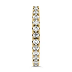 Halber Eternity Ring mit Diamanten aus Gelbgold BDR0128-GSL