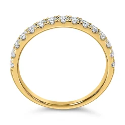 Halber Eternity Ring mit Diamanten aus Gelbgold BDR0128-GSL