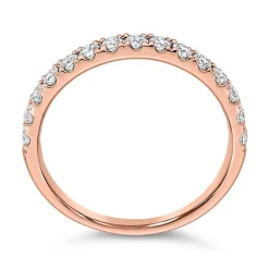 Halber Ewigkeitsring aus Roségold, lab-grown Diamanten BDR0128LG-RSL