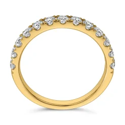 Halber Ewigkeitsring aus Gelbgold mit Brillanten BDR0129-GSL