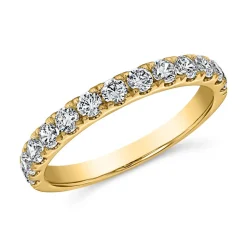 Halber Ewigkeitsring aus Gelbgold mit Brillanten BDR0129-GSL