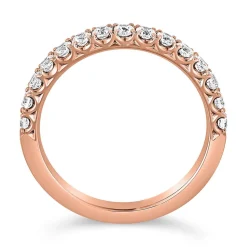 Halber Ewigkeitsring aus Roségold mit Brillanten BDR0075-RSL