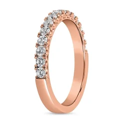 Halber Ewigkeitsring mit lab grown Diamanten, Roségold BDR0075LG-RSL