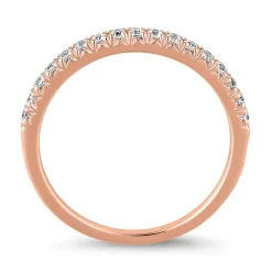 Halber Ewigkeitsring mit lab grown Diamanten, Roségold BDR0078LG-RSL