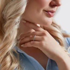 Half Eternity Ring mit Brillanten, Weißgold oder Platin BDR0128-WSL