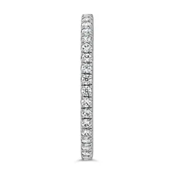 Half Eternity Ring mit Labordiamanten, Weißgold, Platin BDR0127LG-WSL