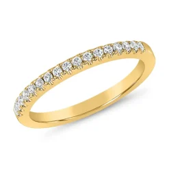 Half-Eternity Diamantring für Damen aus Gelbgold BDR0071-GSL