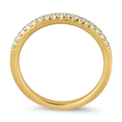 Half-Eternity Diamantring für Damen aus Gelbgold BDR0071-GSL