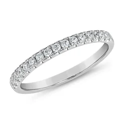 Half-Eternity Diamantring aus Weißgold oder Platin BDR0115-WSL