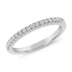 Half-Eternity Ring für Damen aus Weißgold oder Platin BDR0071-WSL