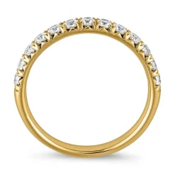 Half-Eternityring aus Gelbgold mit lab grown Brillanten BDR0079LG-GSL