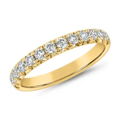 Half-Eternityring aus Gelbgold mit lab grown Brillanten BDR0079LG-GSL