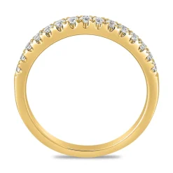 Half-Eternityring aus Gelbgold mit lab grown Brillanten BDR0062LG-GSL
