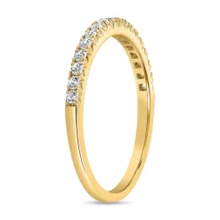 Half-Eternityring aus Gelbgold mit lab grown Brillanten BDR0078LG-GSL