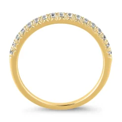Half-Eternityring aus Gelbgold mit lab grown Brillanten BDR0078LG-GSL