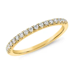 Half-Eternityring aus Gelbgold mit lab grown Brillanten BDR0078LG-GSL