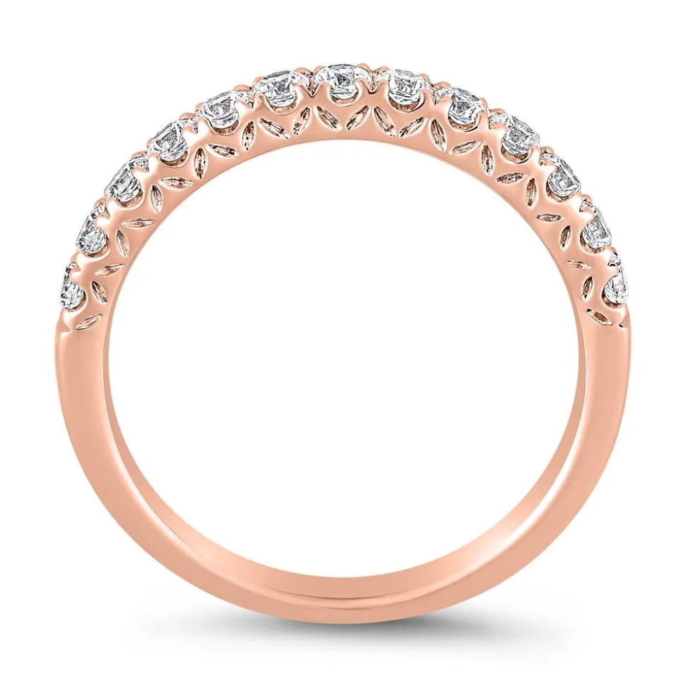 Half-Eternity-Ring aus Roségold mit Brillanten BDR0080-RSL