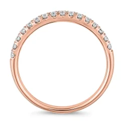 Half-Eternityring aus Roségold mit lab grown Brillanten BDR0115LG-RSL