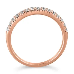 Half-Eternityring mit lab grown Brillanten aus Roségold BDR0063LG-RSL