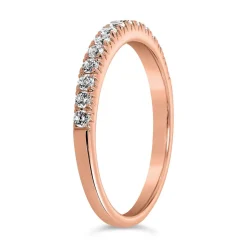 Half-Eternityring mit lab grown Brillanten aus Roségold BDR0063LG-RSL