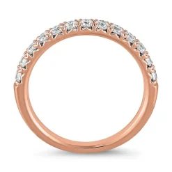 Half-Eternityring mit lab grown Diamanten aus Roségold BDR0077LG-RSL