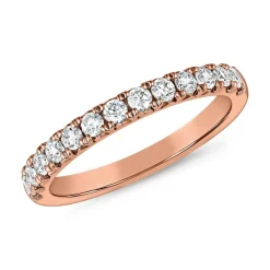 Half-Eternityring mit lab grown Diamanten aus Roségold BDR0077LG-RSL