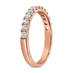 Half-Eternityring mit lab grown Diamanten aus Roségold BDR0077LG-RSL