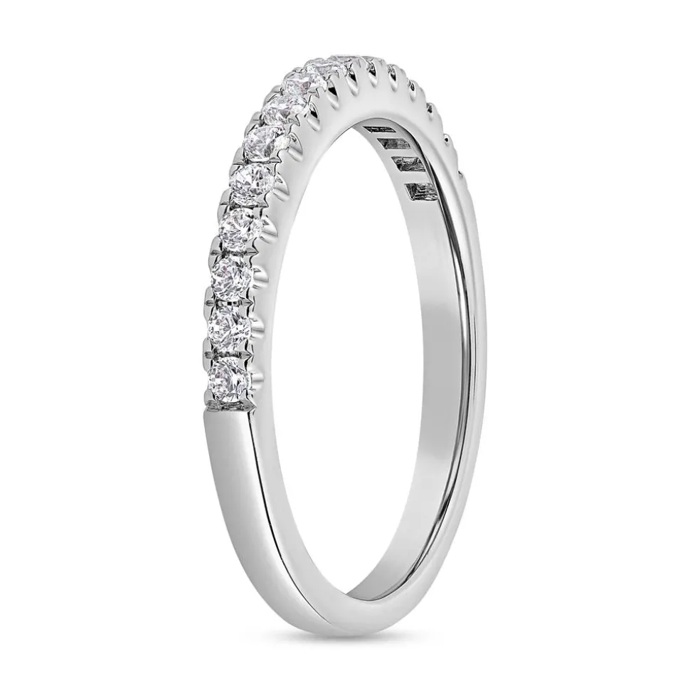 Half-Eternityring, Weißgold Platin, lab grown Diamanten BDR0062LG-WSL
