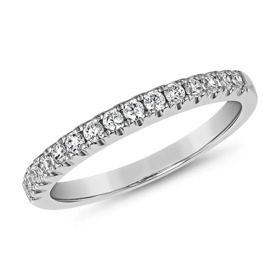 Half-Eternityring, Weißgold Platin, lab grown Diamanten BDR0062LG-WSL