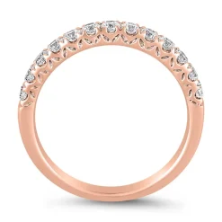 Half-Memoire Ring aus Roségold mit lab grown Diamanten BDR0080LG-RSL