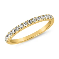 Half-Memoire Ring mit lab grown Diamanten aus Gelbgold BDR0063LG-GSL